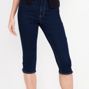 High Rise Capri Jeans